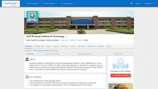 RJIT - Rustamji Institute of Technology - Reviews, Students, Contacts