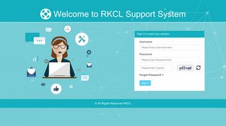 RKCL Support System: Login