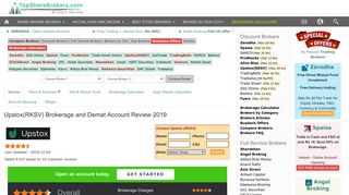 Upstox(RKSV) Review|Brokerage Charges|Compare|Account ...