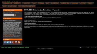 BIDRL.COM Online Auction Marketplace - Payment Info