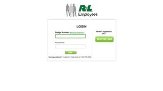 R+L Carriers Employee Site