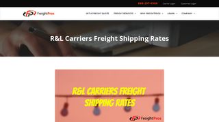 R&L Carriers Freight Shipping Rates | R&L LTL Quotes by FreightPros