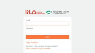 Login to your Landlord Vision software