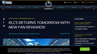 RLCS Returns Tomorrow With New Fan Rewards! | Rocket League ...