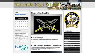 Rio Linda Senior High School: Home Page - School Loop