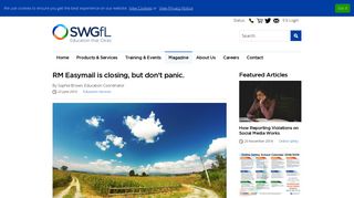 RM Easymail is closing, but don't panic - SWGfL