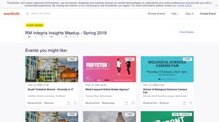 RM Integris Insights Meetup - Spring 2018 - Derbyshire ... - Eventbrite