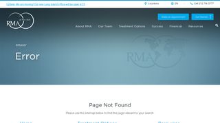 My Account - RMA New York - Infertility Fertility Treatment Clinic IVF ...
