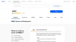 RMBC Careers and Employment | Indeed.com