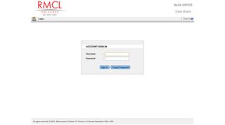 Franchisee Login - RMCL Universe