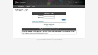 RMG Networks :: Customer Support Website :: Log In