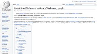 List of Royal Melbourne Institute of Technology people - Wikipedia