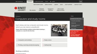 Library computers and study rooms - RMIT University