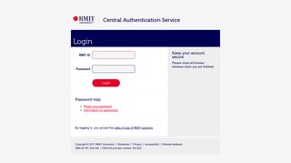 RMIT Central Authentication Service
