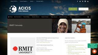RMIT University - ACICIS. Study Indonesia.