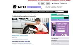 TAFE RMS AIS Training Course Information - TAFE Illawarra