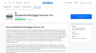 Residential Mortgage Services, Inc. Ratings and Reviews | Zillow