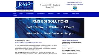 RMS On-Line - Providing EDI Software Solutions