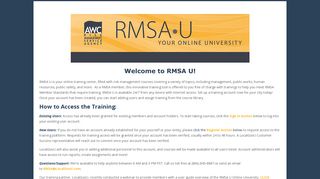 Risk Management Service Agency (RMSA) - LocalGovU
