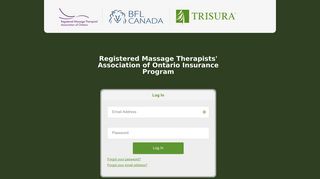 Registered Massage Therapists' Association of ... - Trisura | Log In