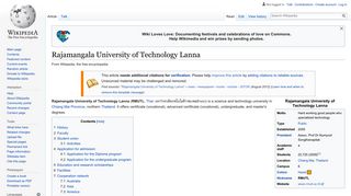 Rajamangala University of Technology Lanna - Wikipedia