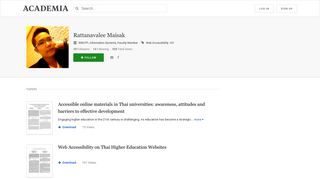 Rattanavalee Maisak | RMUTP - Academia.edu