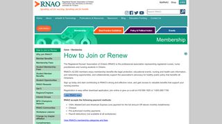 How to Join or Renew - RNAO