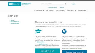 Sign up! | UK education collection - RNIB Bookshare