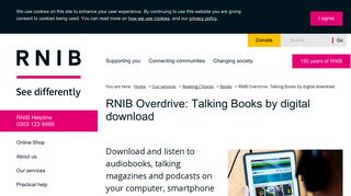RNIB Overdrive: Talking Books by digital download - RNIB - See ...