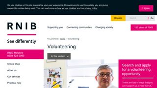Volunteering - RNIB - See differently