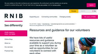 Resources and guidance for our volunteers - RNIB - See differently