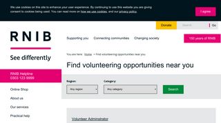 Find volunteering opportunities near you - RNIB - See differently
