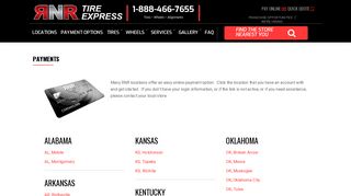 Payments - RNR Tire Express