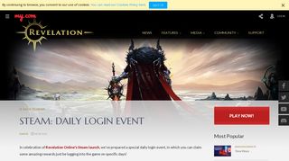 Steam: Daily Login Event | Revelation Online - Official Website
