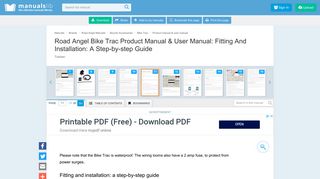Fitting And Installation: A Step-by-step Guide - Road Angel Bike Trac ...