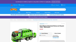 Road Rippers Motorized Refuse and Recycle Truck - Assortment ...