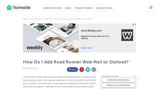 How Do I Add Road Runner Web Mail to Outlook? | Techwalla.com