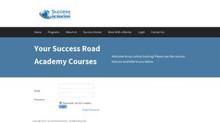 Login Page — Success Road Academy