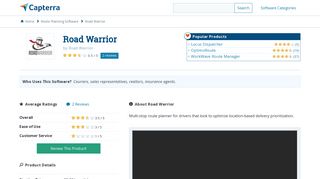 Road Warrior Reviews and Pricing - 2019 - Capterra