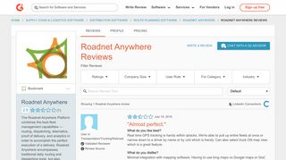 Roadnet Anywhere Reviews 2018 | G2 Crowd