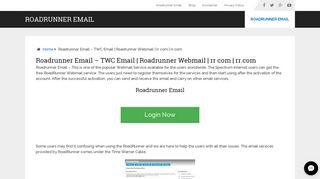 Roadrunner Email - TWC Email | Roadrunner Webmail | rr com | rr.com