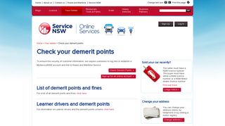 Check your demerit points - My RTA