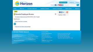 Physicians (ROAM) - Horizon Health Network
