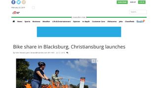 Bike share in Blacksburg, Christiansburg launches | Blacksburg News ...