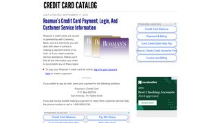 Roaman's Credit Card Payment, Login, and Customer Service ...