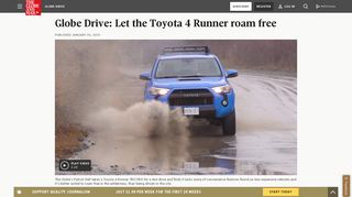 Globe Drive: Let the Toyota 4 Runner roam free - The Globe and Mail