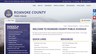Parents & Students - Roanoke County Public Schools