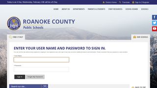Sign In - Roanoke County Public Schools