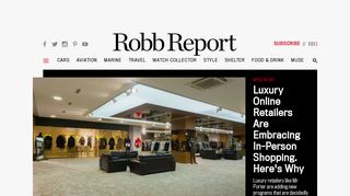 Robb Report – The Best Luxury Cars, Jets, Yachts, Travel, Watches