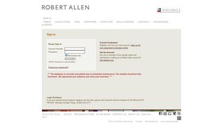 Sign In - Robert Allen